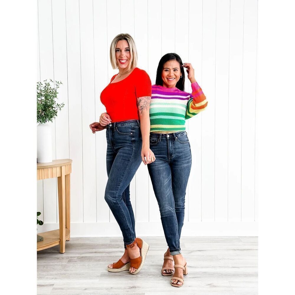 Judy Blue Skinny Minnie High Rise‎ Skinny Jeans 26